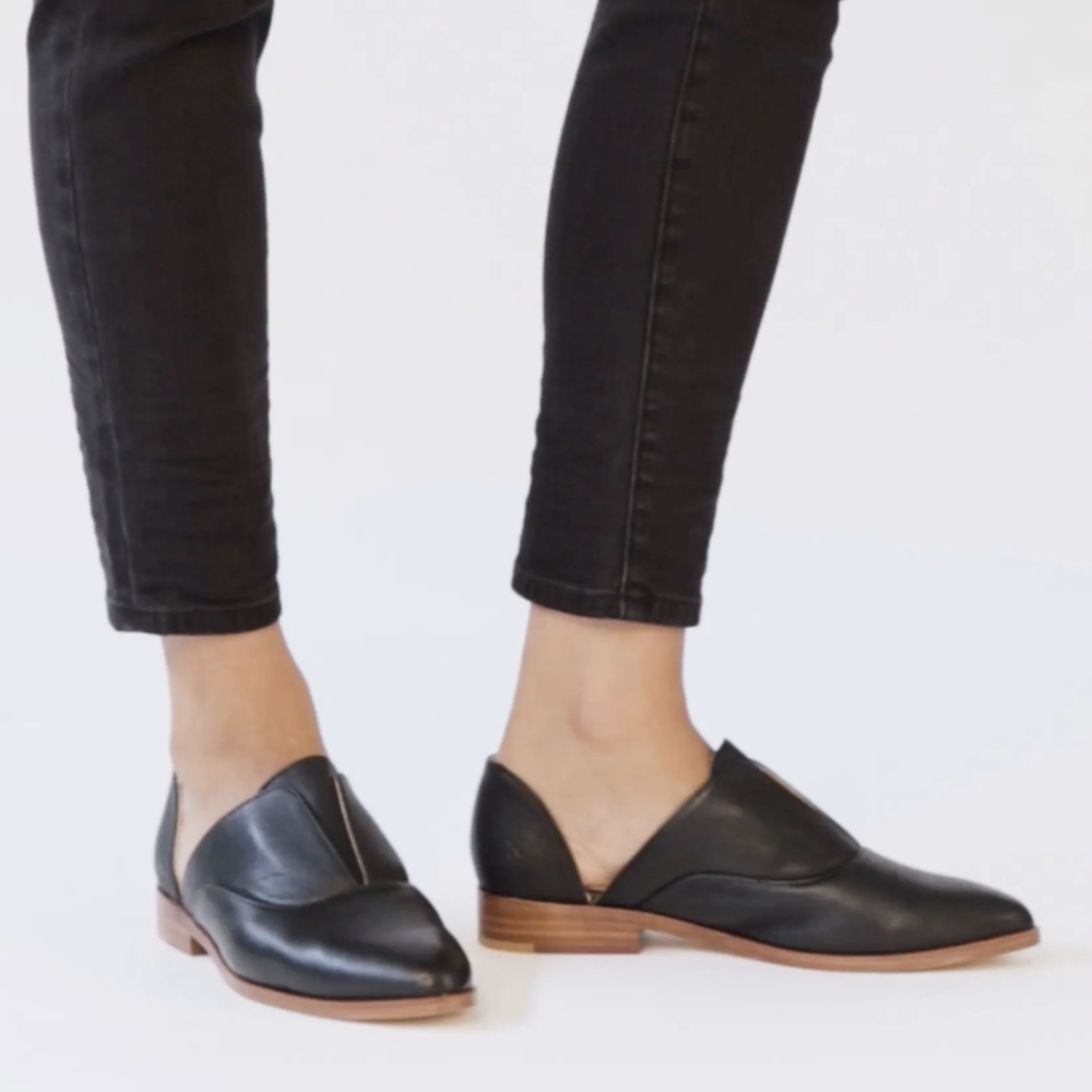 Nisolo Emma d'orsay oxford flat leather shoes